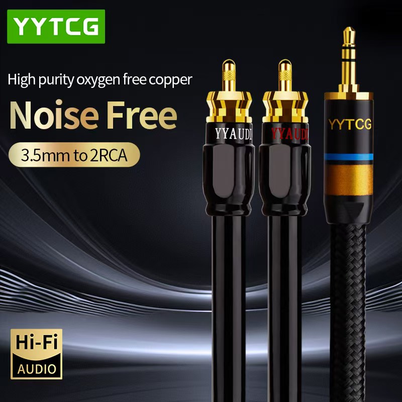 Home Cinema Theater - YYTCG RCA Cable HiFi Stereo 3.5mm