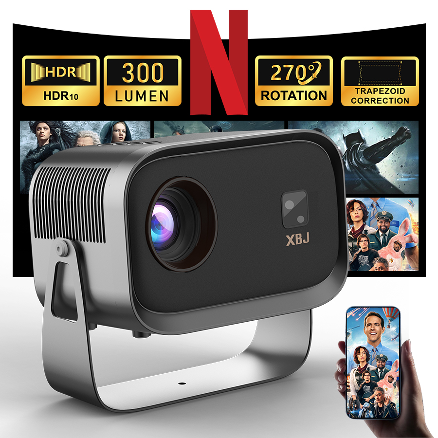 Home Cinema Hdmi - XBJ Smart Home theater projectors with