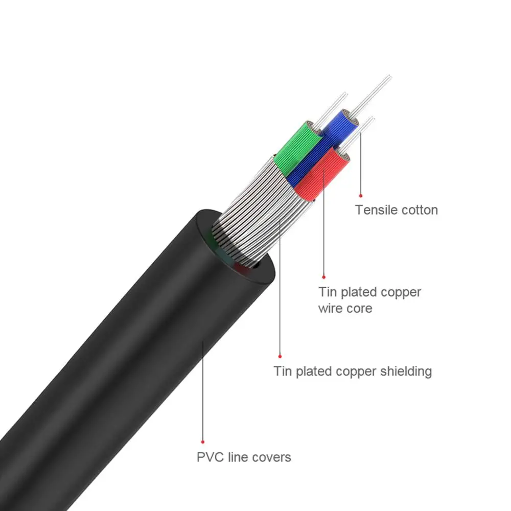 QGeeM RCA Cable 2RCA to 3.5 Au - Home Cinema Subwoofer review and price