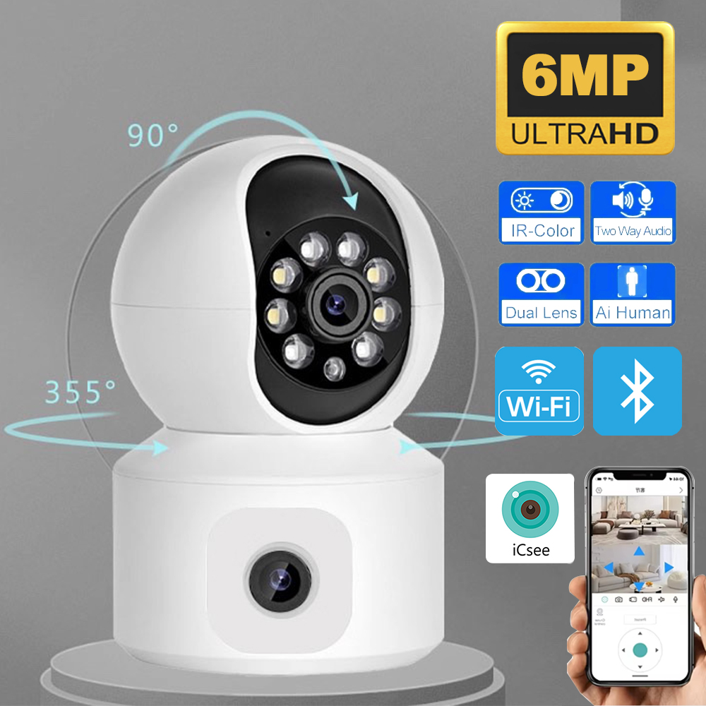 6MP ICSEE WiFi IP Camera Dual  - Home Cinema Sony review and price