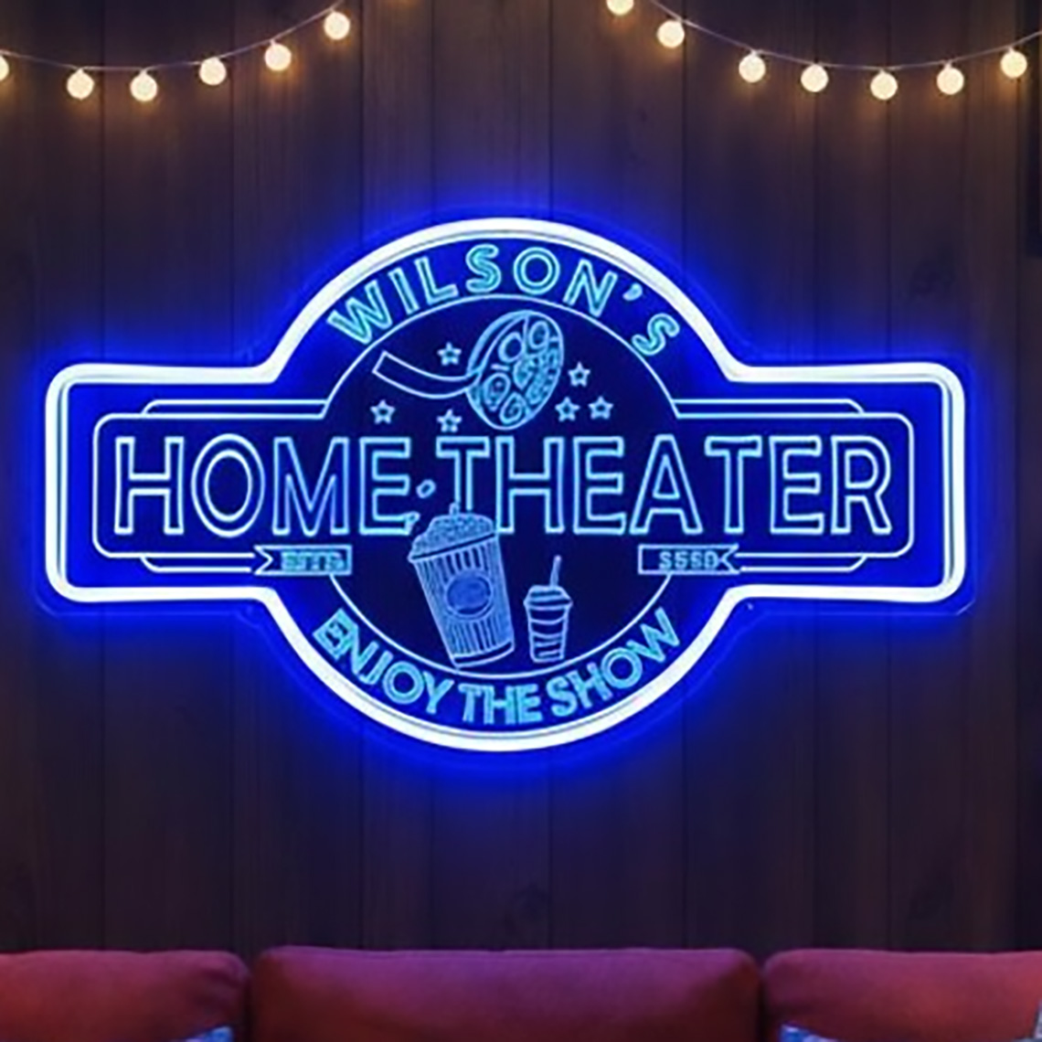 Custom Home Theater Neon Sign  - Home Cinema Theater review and price