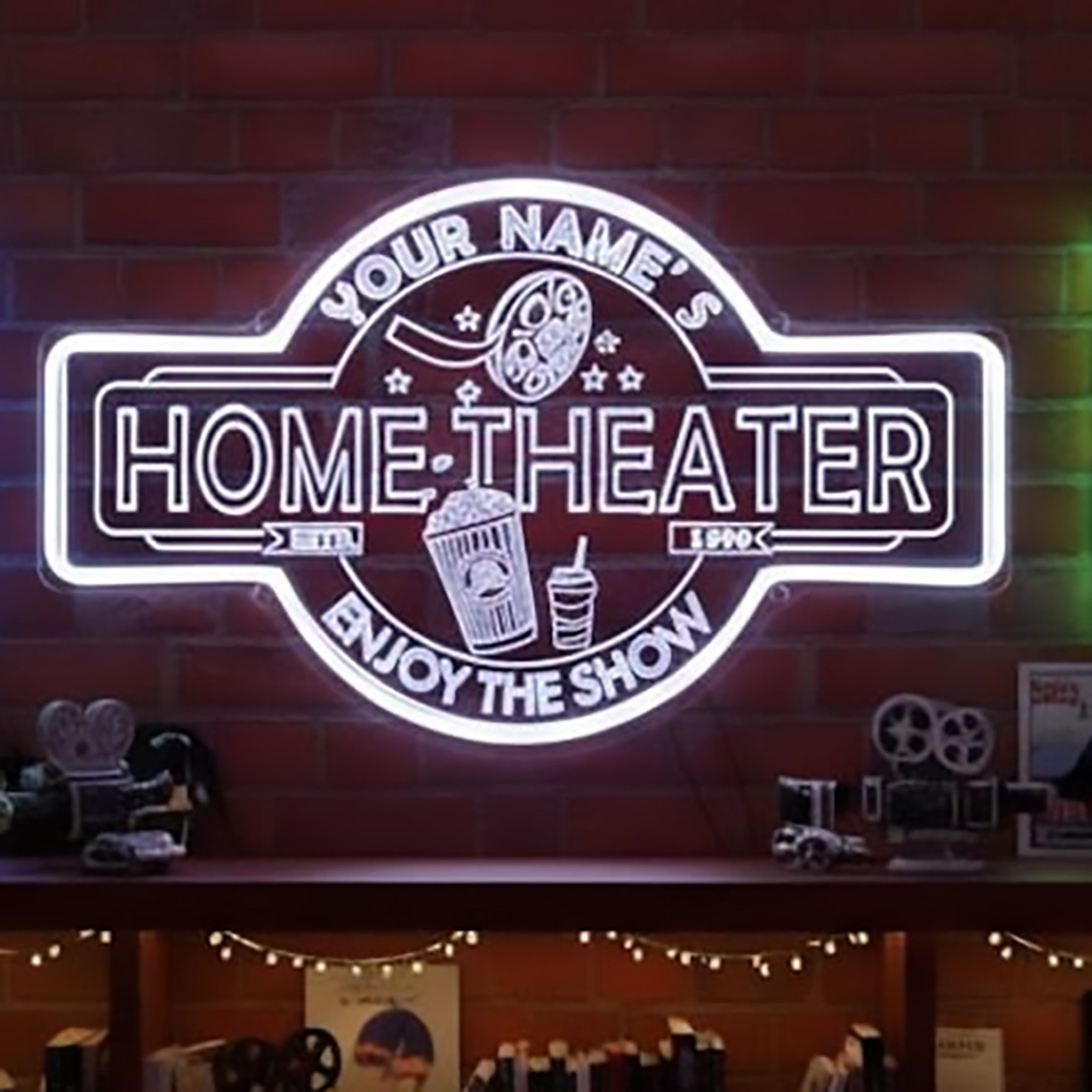Custom Home Theater Neon Sign  - Home Cinema Theater review and price
