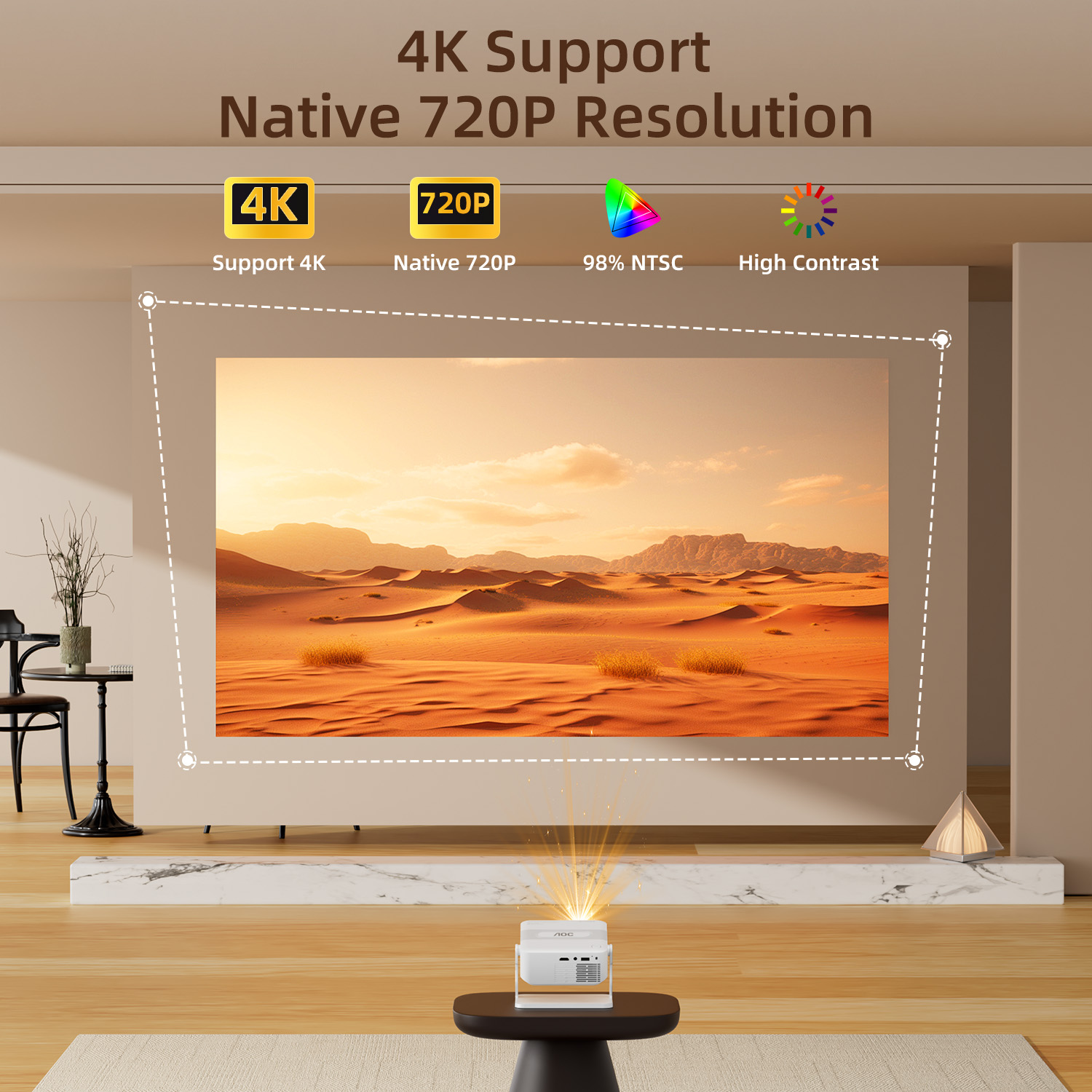 AOC HA109-PRO Portable Project - Home Cinema Hdmi review and price