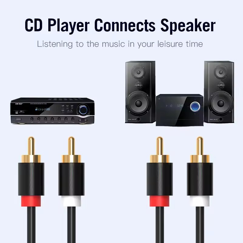 HIFI Stereo RCA Cable 2RCA to  - Home Cinema Theater review and price