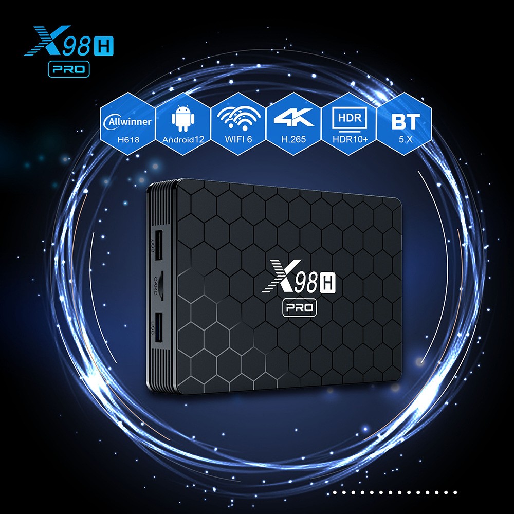 X98H Pro Smart TV Box 6K 2.4&5 - Home Cinema Google review and price