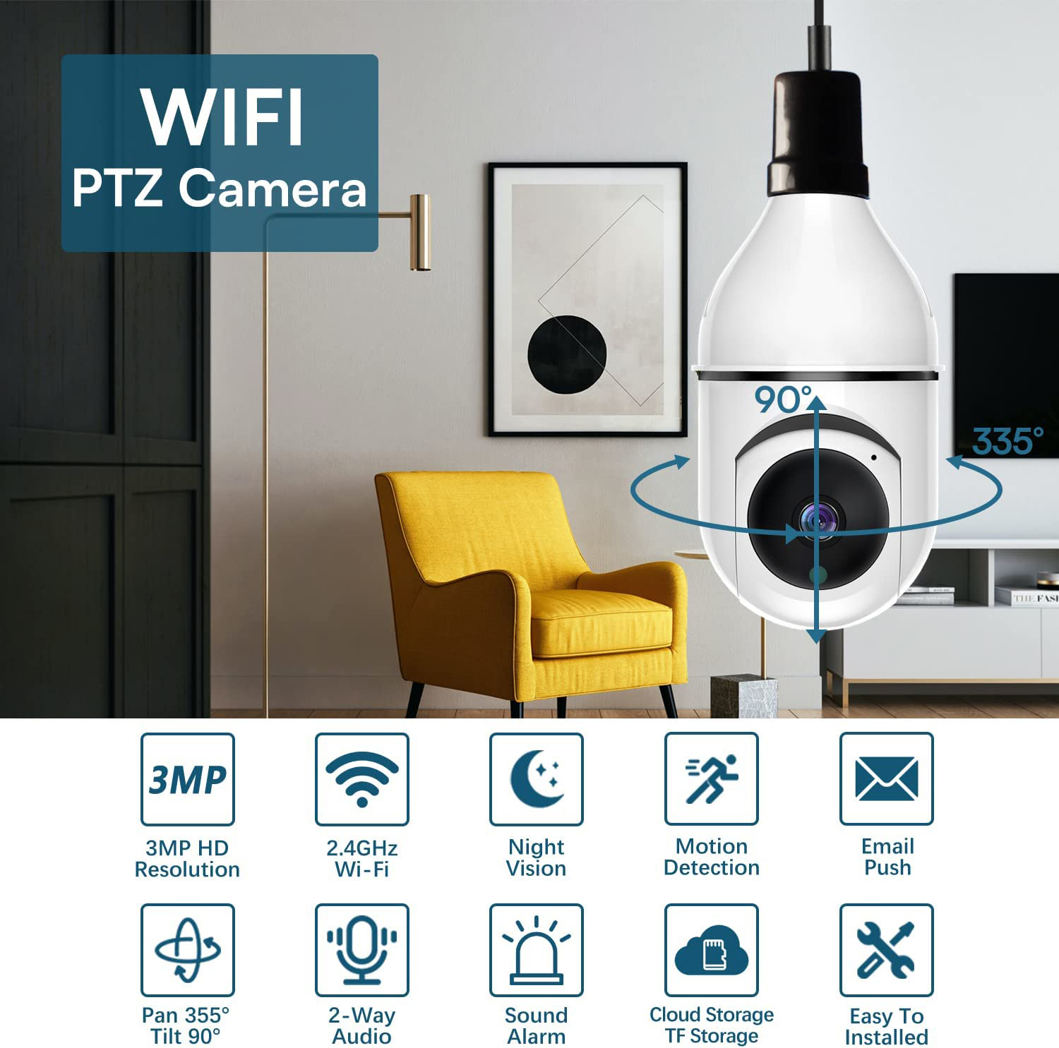 Smart E27 Bulb Camera Wifi Wir - Home Cinema Sony review and price
