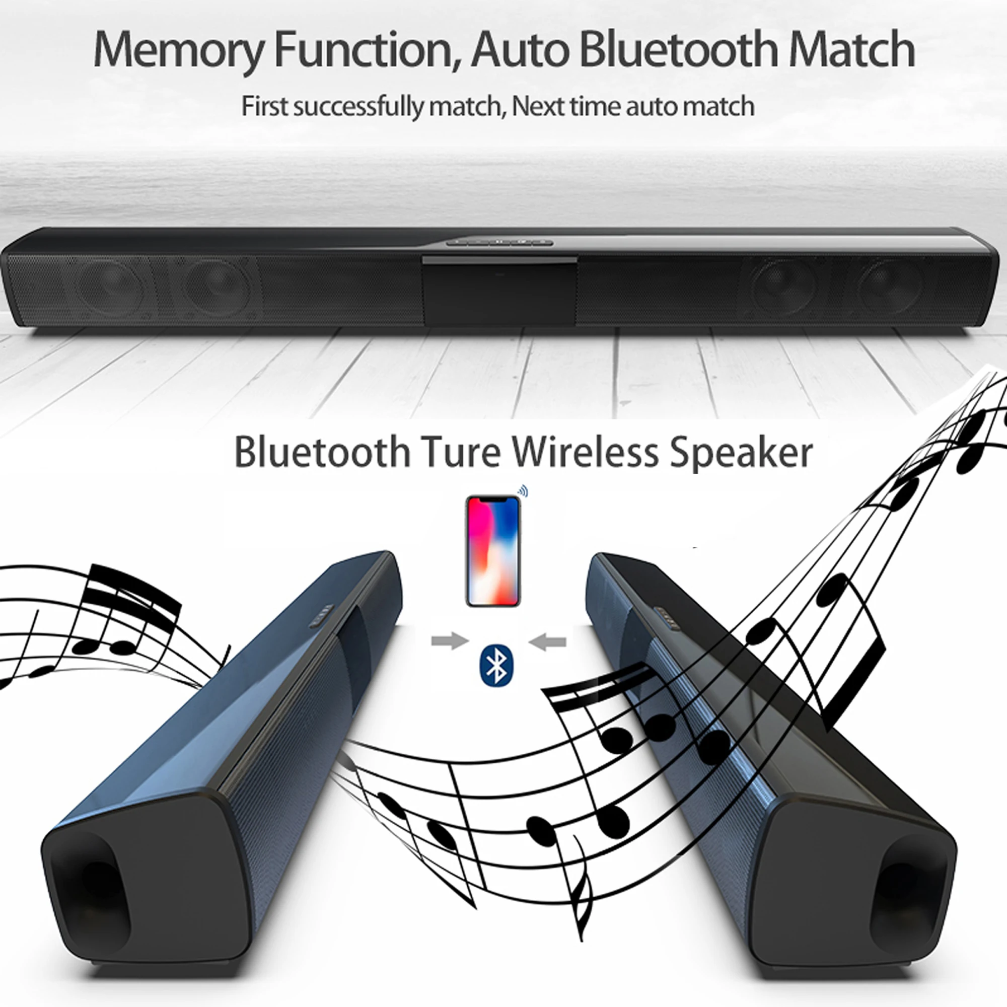 40W High Power Soundbar for TV - Home Cinema Subwoofer review and price