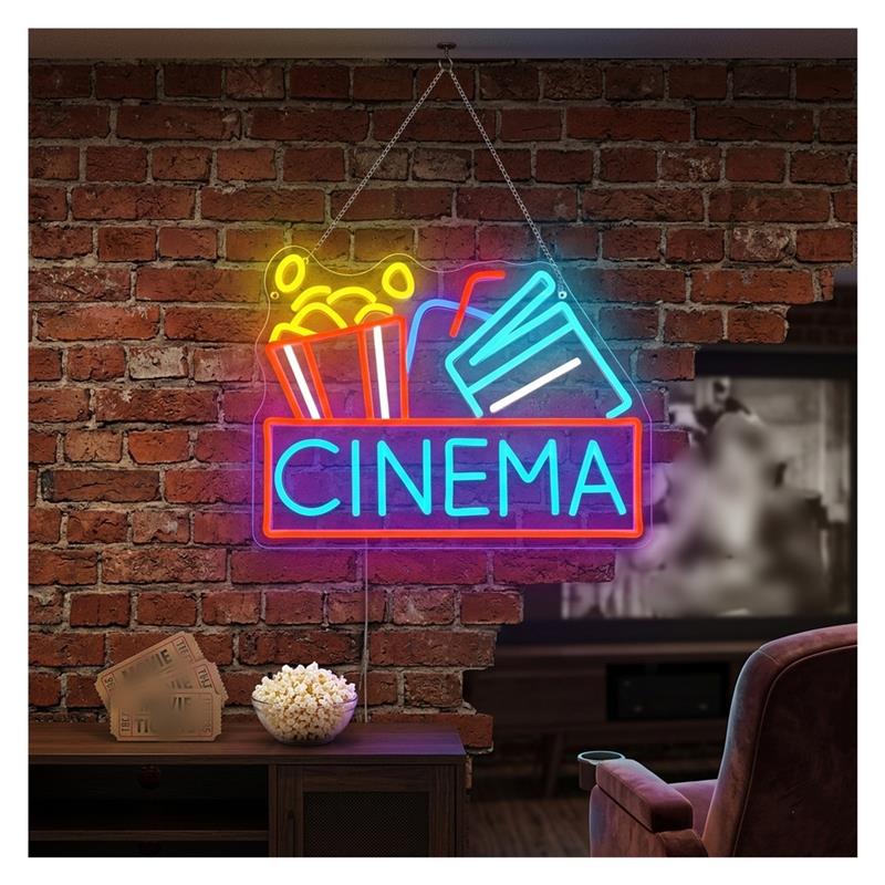 Cinema Neon Sign USB Powered D - Home Cinema Today review and price