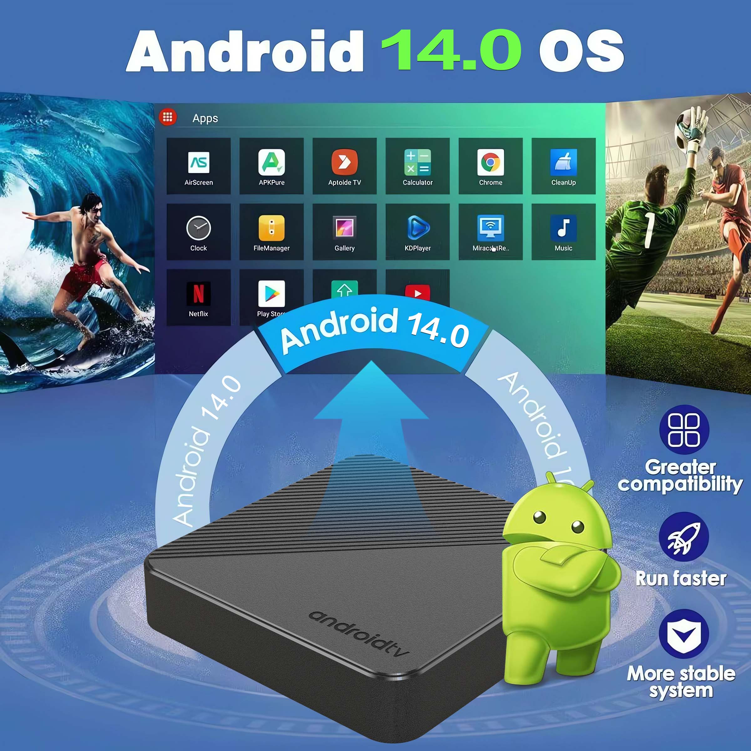 Android14 TV Box Smart Home Th - Home Cinema Google review and price